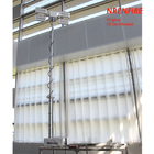 3.8m vehicle roof mount pneumatic telescopic mast light tower for fire tenders/ remote control/ robot mast light
