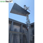 10m crank telescopic mast- galvanized telescopic mast, steel telescopic mast 50kg payloads